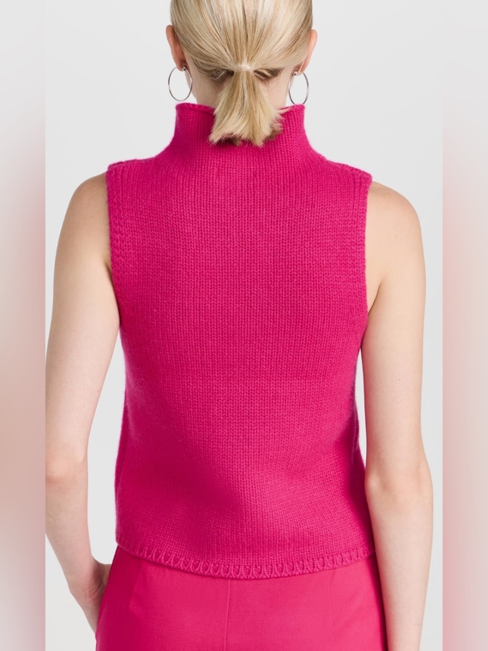 Sablyn Sleeveless Cashmere Top in Fuchsia
Size XS - Picture 3 of 9